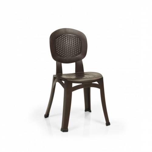 ﻿Židle Elba Wicker Caffe 53 × 48 × 85 cm