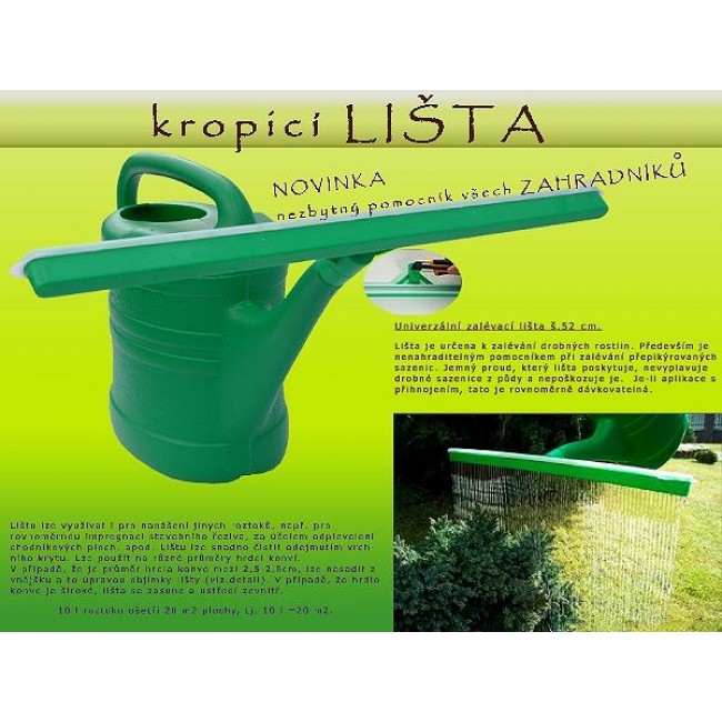 Univerzální kropicí lišta