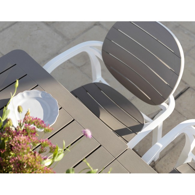 Stůl Alloro 140-210 extensible tortora-bianco