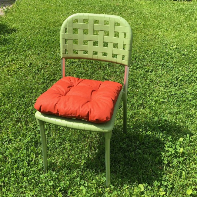 Poduška na zahradní křeslo čtvercová, 38 cm