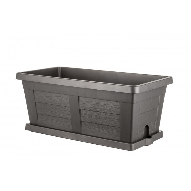 Zahradní truhlík Legno šedý