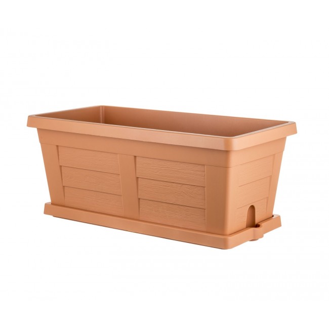 Zahradní truhlík Legno terracotta