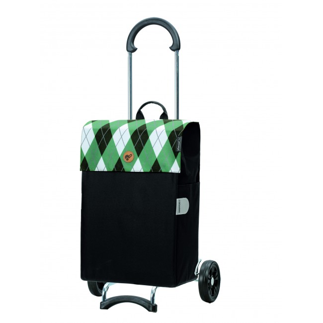 Nákupní taška na kolečkách Scala Shopper Anea zelená