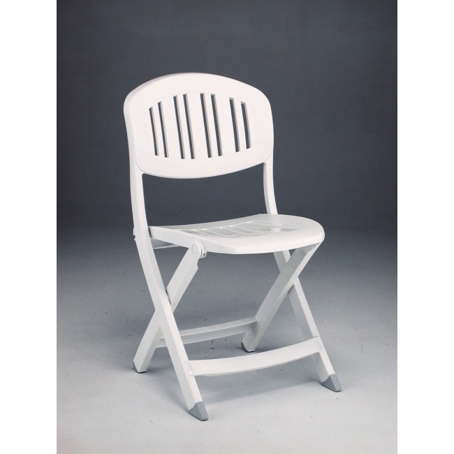 Skládací židle Capri bílá
