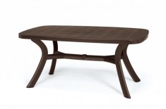 Plastový zahradní stůl Toscana ovál caffe 165 cm