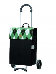 Nákupní taška na kolečkách Scala Shopper Anea zelená